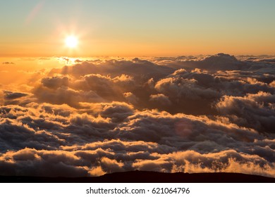 Sunset From Haleakala Observatory.