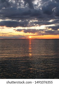 Sunset At Hammonassette Beach, Madison, Connecticut