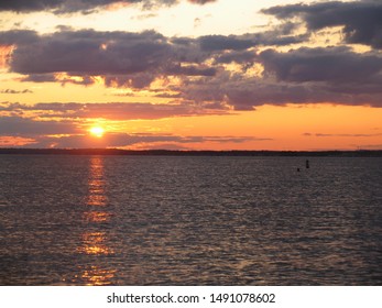 Sunset At Hammonassette Beach, Madison, Connecticut