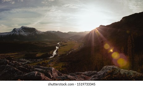 The sunset in Hemsedal valley, Norway - Shutterstock ID 1519733345