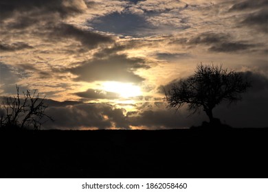 Sunset hidden by the clouds