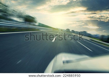 The sunset highway pavement
