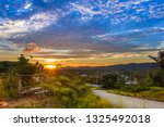 Sunset at the hill
