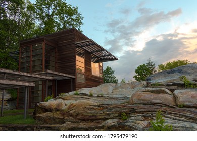 Sunset At Home In Berkshires, Massachusetts