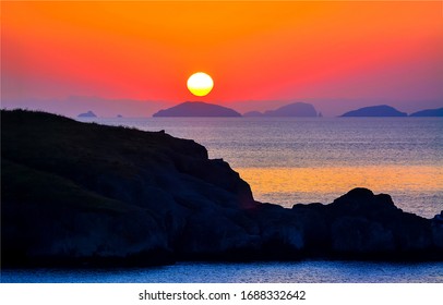 Sunset horizon at sea coast - Shutterstock ID 1688332642