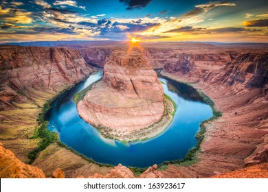 Sunset at the Horseshoe Band, Grand Canyon - Powered by Shutterstock