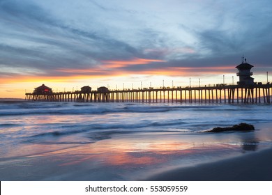 2,245 Sunset Huntington Beach Images, Stock Photos & Vectors 