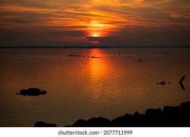 The Sunset Of The IJsselmeer