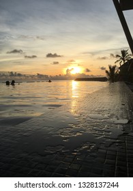 Sunset infinity pool