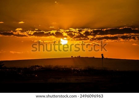Sunset in the interior of Brazil