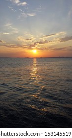 Sunset Into The Sea On St Anastasia Island