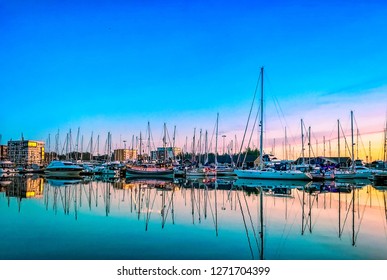 Sunset At Ipswich Waterfront, Suffolk