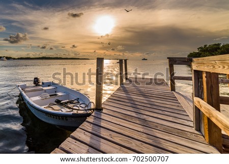sunset in Islamorada Florida 