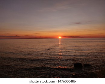 Sunset From The Island Öland Outside Of Sweden!