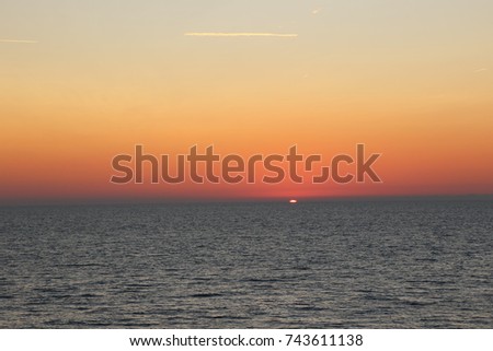 Sunset in Italy