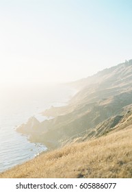 Sunset At Jenner Beach On The California Coast