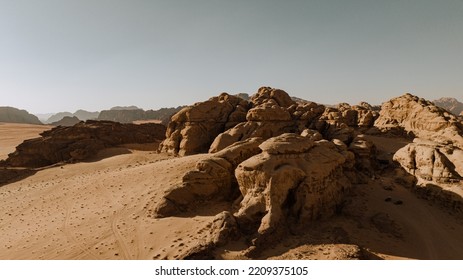 Sunset In The Jordan Desert