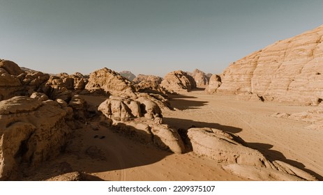 Sunset In The Jordan Desert