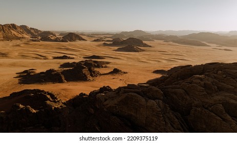 Sunset In The Jordan Desert