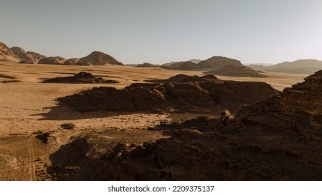 Sunset In The Jordan Desert