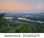 Sunset at the Junction of Two Rivers