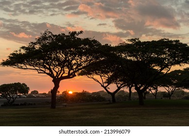 Sunset In Kailua Kona Big Island Hawaii Old Airport