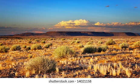 Sunset In Kalahari Desert, Namibia