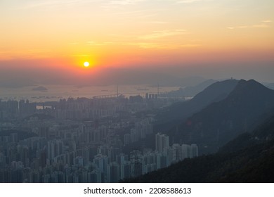 Sunset At Kowloon Peak (Fei Ngo Shan), Hong Kong