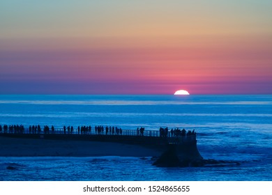 Sunset At La Jolla Pier