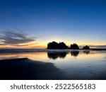 Sunset at La Push First beach on the Quileute reservation