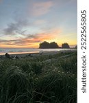 Sunset at La Push First beach at the Quileute Oceanside Resort