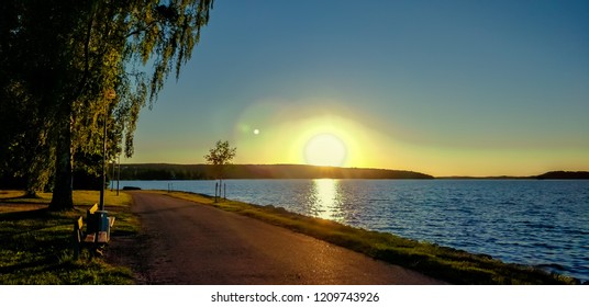 Sunset At Lahti, Finland