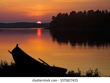 Sunset At Lake Päijänne