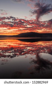 sunset at the lake 