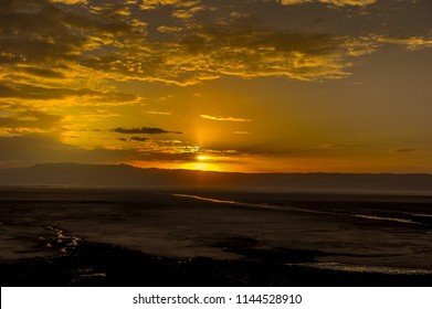 Sunset At Lake Eyasi, Tanzania