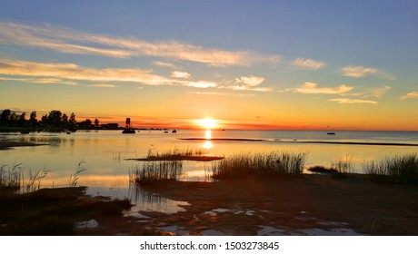 Sunset Lake Landscape. Nature Landmark Summer. Sunset Beach Sea. - Shutterstock ID 1503273845