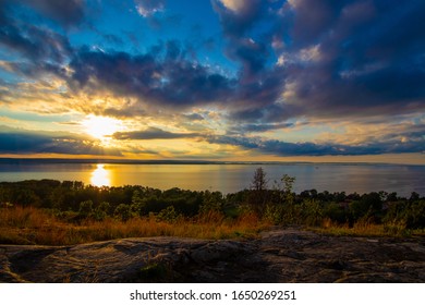 Sunset At Lake Vättern Near Gränna, Sweden