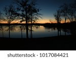 Sunset at Lake Oconee Georgia in January