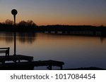 Sunset at Lake Oconee Georgia in January