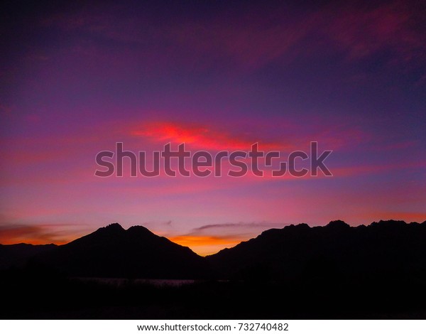 Sunset Lake Pukaki New Zealand Stock Photo Edit Now