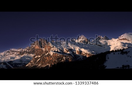 Similar – Foto Bild Alpenglühen Farbfoto