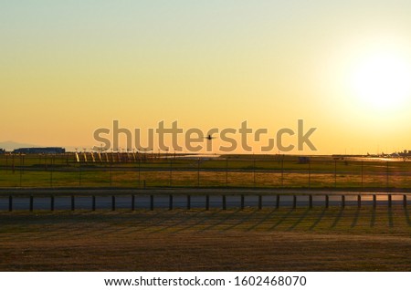 Sunset in Larry Berg Flight Path Park
