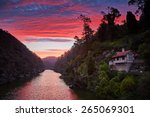 Sunset in Launceston, Tasmania