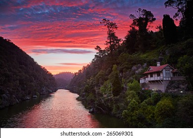 Sunset In Launceston, Tasmania