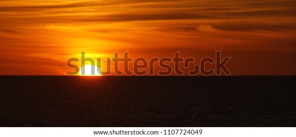 Sunset in Leca da Palmeira beach, Portugal