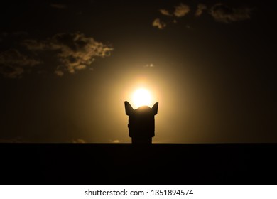 sunset in lens