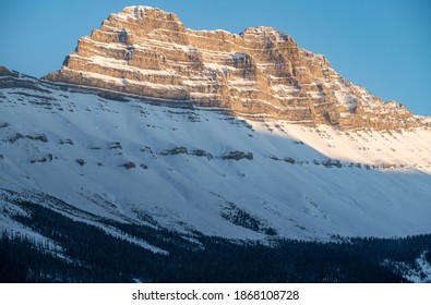 Sunset Light Over Cirrus Mountain, Alberta 