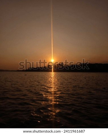 Similar – Foto Bild Sonnenuntergang am Ammersee in Bayern, Deutschland