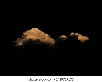 Sunset and light reflection to cloud.