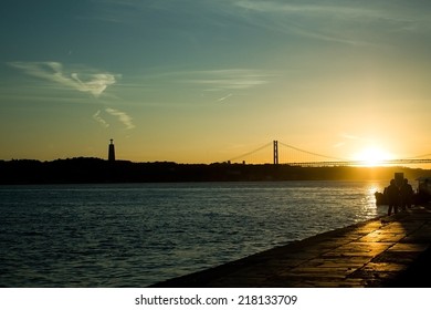 sunset in Lisbon